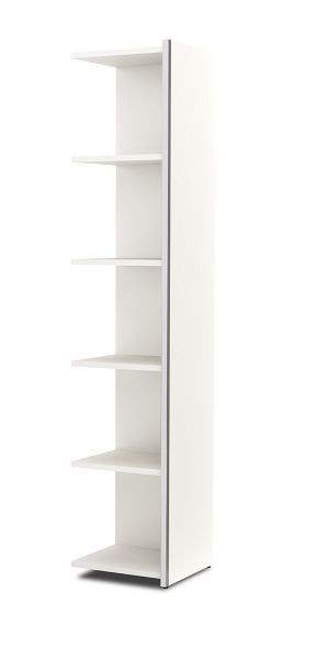 Kerkmann opzetplank, 5 OH, Aveto, B 390 x D 380 x H 1830 mm, wit, 13453510