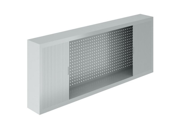SOFAME Inbouwkast met rolluiken voor werkbanken B 1500 x D 250 x H 800 mm, lichtgrijs RAL 7035, W010080107GC