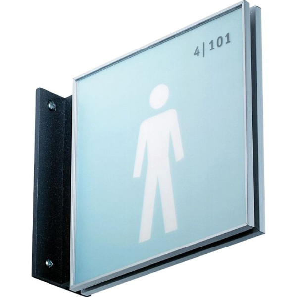 Stenen HGS vlagbord -New Age-, dubbelzijdig, inclusief 2 borden, na5021