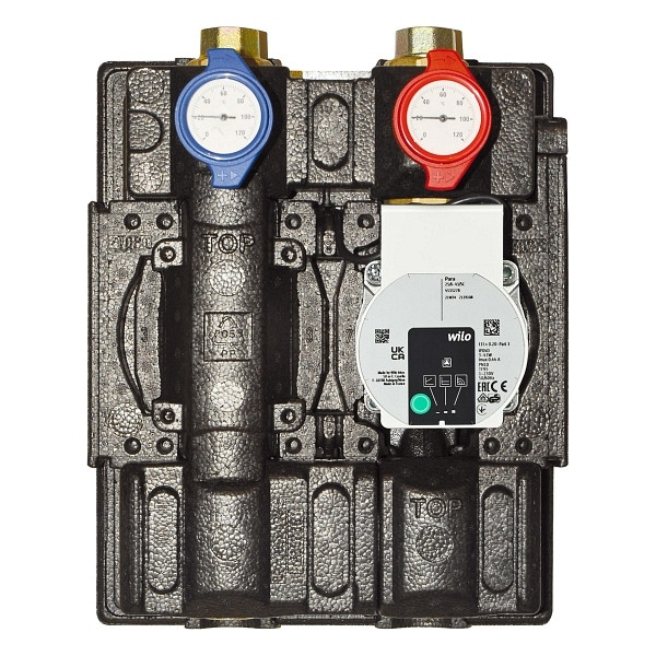 Solarbayer verwarmingscircuitset zonder mengklep, HR-pomp: Wilo PARA 25/6 SC, 500001701