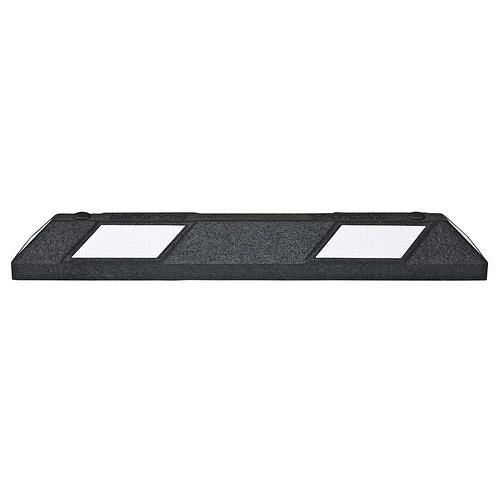 Moravia wielstopper, zwart, aan beide zijden wit reflecterend, B 550 mm, incl
