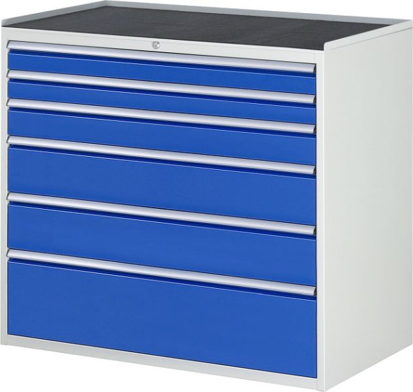 RAU ladekast serie 7000, B1145 x D650 x H1035mm, metalen steun, hoogte 25 mm, laden: 2xH90, 1xH120, 2xH180, 1xH270 mm, 13-XXL7.7A-MT.11