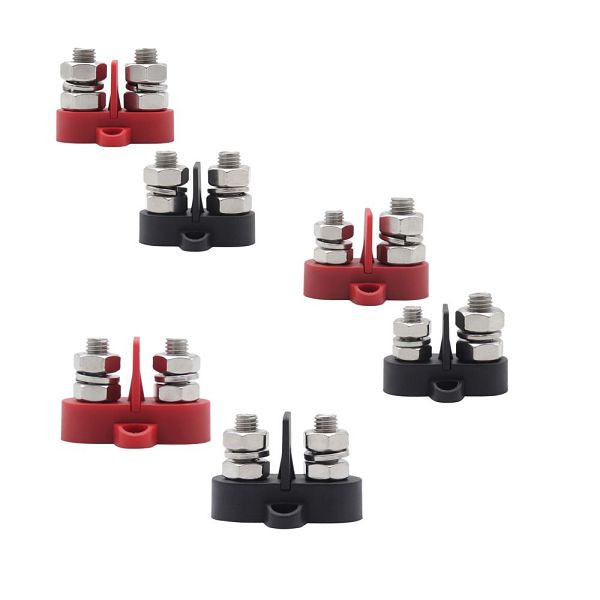 Offgridtec Dual Terminal Stud / 2-weg schroefaansluiting met verwijderbare isolatieplaat 2 x M10 (3/8"), 8-01-013355-002