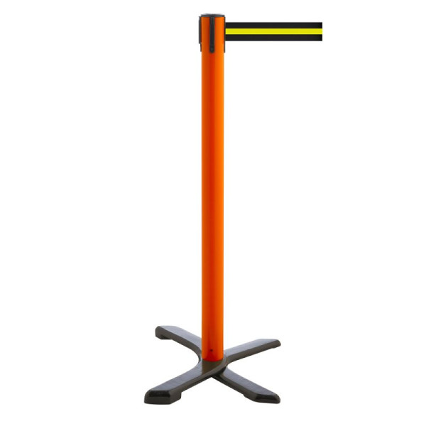 Stein HGS HGS personengeleidingssysteem -P-Line Compact-, rood, zwart/geel/zwart horizontaal (gestreept), met riemeindstuk (standaard), 34867-0602