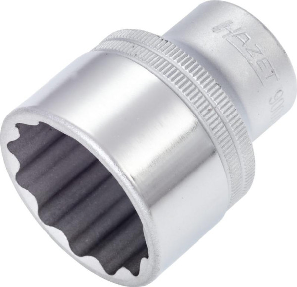 Hazet-dop, bi-hex, hol vierkant 12,5 mm (1/2"), buiten dubbel-hex tractieprofiel, 1,1/4", 900AZ-1,1/4