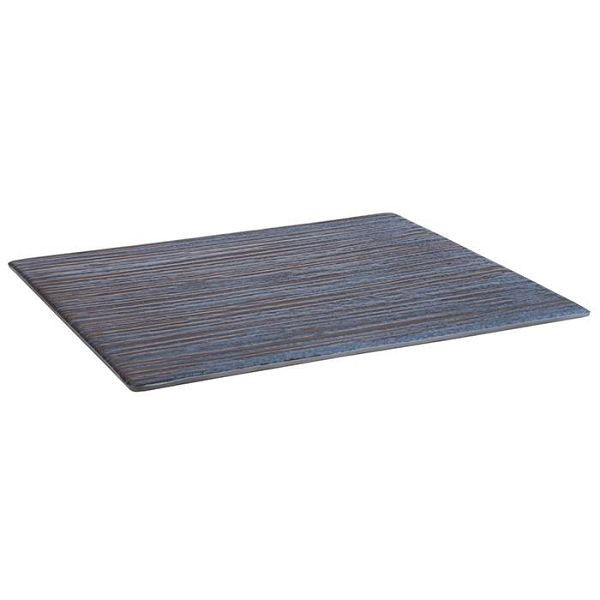 APS GN 1/2 dienblad -LOOPS-, 32,5 x 26,5 cm, hoogte: 1,5 cm, melamine, binnenkant: decor, donkerblauw, buitenkant: donkergrijs, 85021