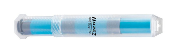 Hazet impact, doppenset machineschroevendraaier, hol vierkant 12,5 mm, buitenzeskant trekprofiel, 17 mm, 903SLG-17/3