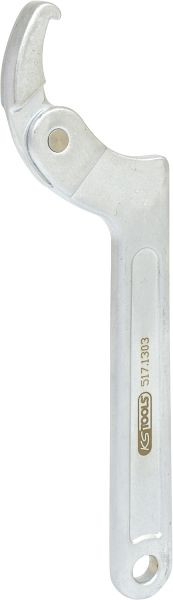 KS Tools scharnierhaaksleutel met neus, 32-76 mm, 517.1303
