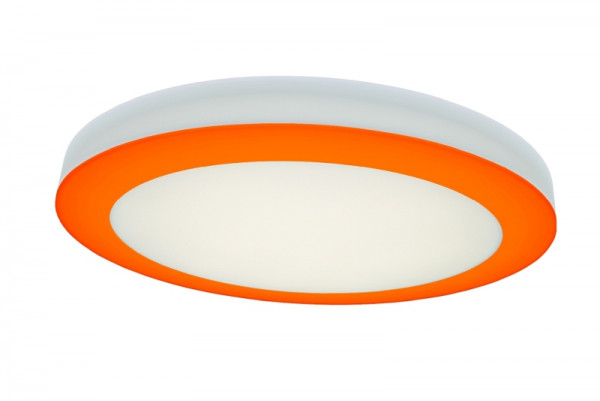 rutec Projekt ASCAR wand- en plafondlamp DALI diameter 620mm, H70mm, 230V, 55W, IP20, 4000K, CRI80 - oranje, PBE224