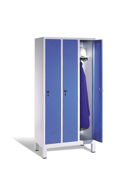 C+P Evolo locker, H1850xB900xD500mm, kleur: wit aluminium, 48010-30 S10637