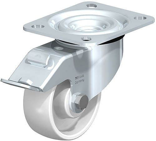 Bedrunka + Hirth zwenkwiel met rem Ø 80 mm, verrijdbare ladekasten T736, 04ST736LF80