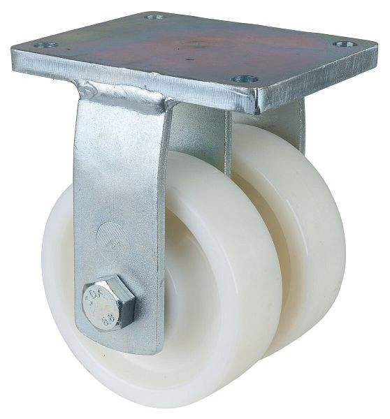BS-wielen Dubbel zwaarlastwiel, wielbreedte 2x48 mm, wiel-Ø 150 mm, draagvermogen 1800 kg, loopvlak/wiellichaam kunststof, kogellagers, S110.B15.151