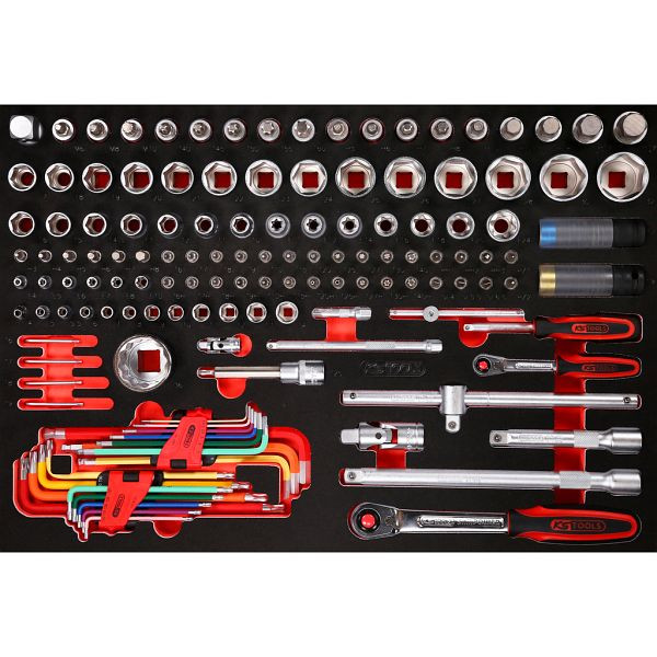 KS Tools PERFORMANCEplus gereedschapset 137-delig 1/4'+1/2' dopsleutel, 811.1137