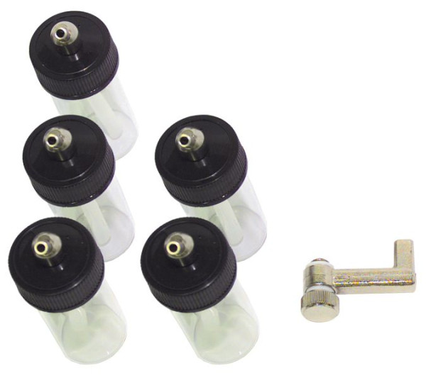 ELMAG DECOR KIT, 5 gekleurde glazen / adapter, 32408