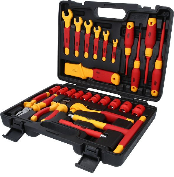 KS Tools Geïsoleerde gereedschapsset voor hybride en elektrische voertuigen, 26-delig, 117.1895