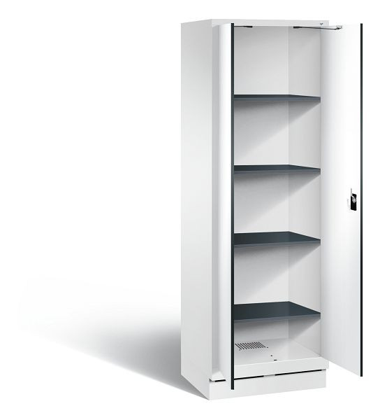 C+P washok Evolo, H1800xB610xD500mm, kleur: verkeerswit / decor wit, 48222-20B S10152