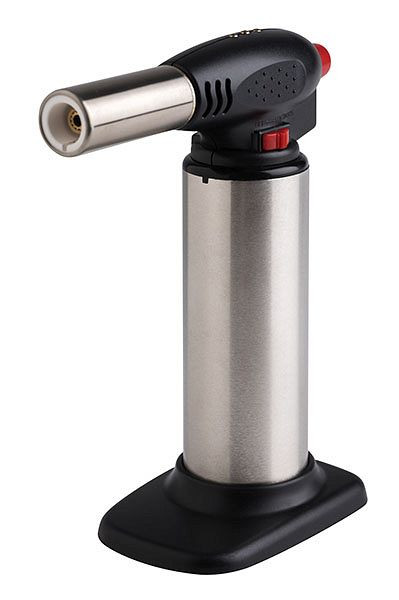 APS flambeerbrander, Ø 4,5 cm, hoogte: 16,5 cm, RVS, ABS, vulling met aanstekergas, vlam traploos regelbaar, 77315