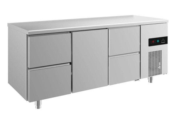 A&S Polarny koeltafel -2 tot +8°C met 1x middendeur en 2x twee laden, 1865 x 700 x 850 mm, KT3ZTZ