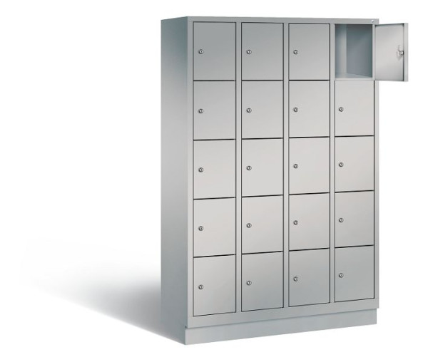 C+P lockerkast Evolo, H1800xB1190xD500mm, kleur: wit aluminium, 48020-405 S10268