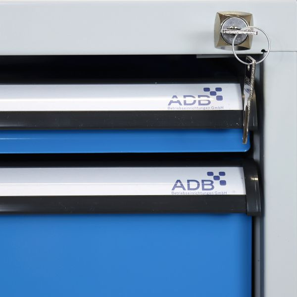 ADB werkbank PROFI 1500, 6 laden, lichtgrijs, hoogte 850 mm, 42694