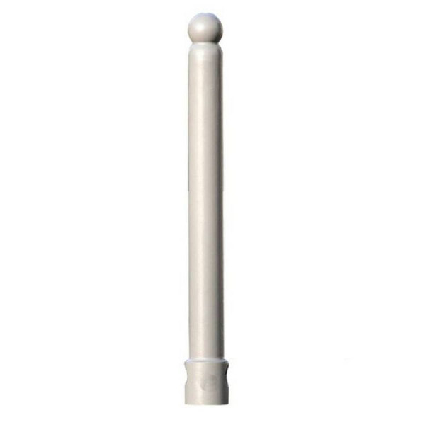 Stone HGS stijl tuinpaal -Aikos-, vast/om in beton te plaatsen, RAL 3020 verkeersrood, 25045-02