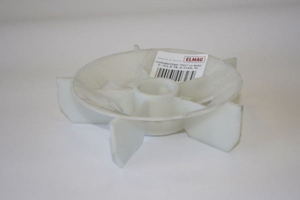 ELMAG ventilatorblad 'PVC' voor motor, Ø: 153, breedte: 28, hoogte: 31mm voor MEISTER 600 en PL 600 & 840 modellen, 9100727