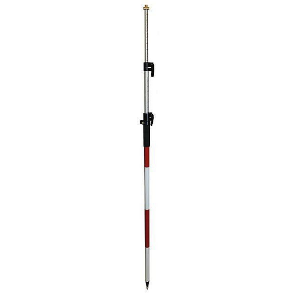 proNIVO prismastok met snelklemming, 1,50 - 3,60 m, 5/8" schroefdraad, 206-SP36QL-5/8