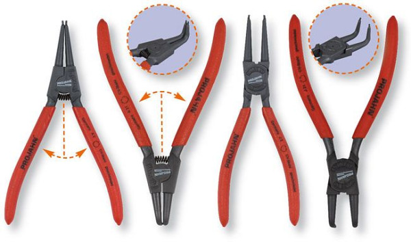 Projahn borgveertangen set 4 stuks, 4683