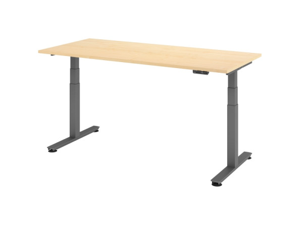 Hammerbacher zit-sta bureau elektrisch 180x80cm esdoorn, VXDSM19/3/G