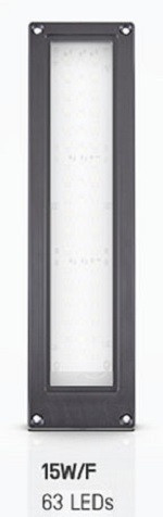 Hagnleone PLANONLIGHT LED 15W / F ZWART, 10388