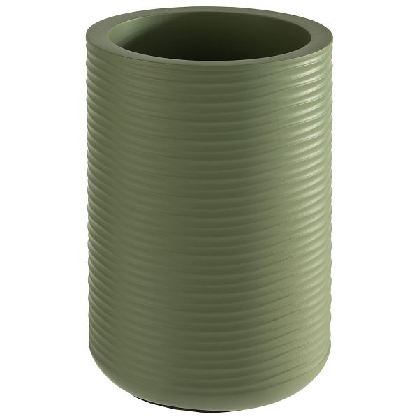 APS flessenkoeler -ELEMENT-, buiten Ø 13 x 19,5 cm, beton, groen, binnen Ø 10 cm, met meubelvriendelijke onderkant, 36124