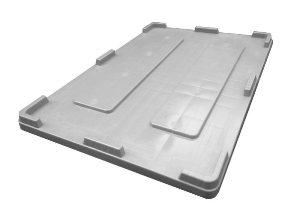 ALPHA steundeksel grijs voor palletbox 1200x800mm, 50-GR