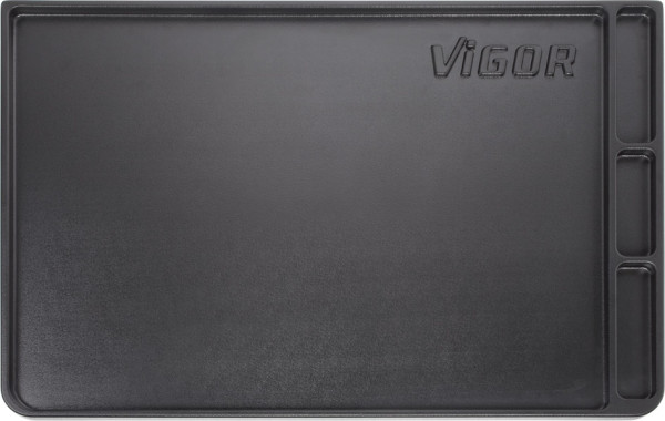 VIGOR werkblad 723 x 459 mm, kunststof, voor werkplaatswagens en aanbouwkoffers Serie L, V1909