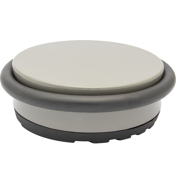 WAGNER vloerdeurstop BIG DISK KLEUR diameter 96mm, hoogte 30mm, steengrijs, VE: 4 stuks, 15516701