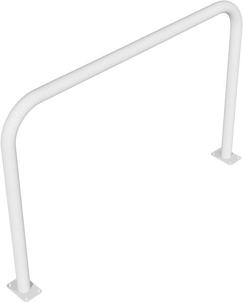 Schake buisbeugel van stalen buis Ø 60 x 2,5 mm zonder dwarsbalk voor plugbevestiging, totale breedte: 1500 mm, totale hoogte: 1000 mm, thermisch verzinkt, 465_53