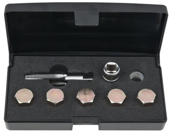 KS Tools olieaftapplug schroefdraadreparatieset 12-delig M12 x 1 5 150.4915