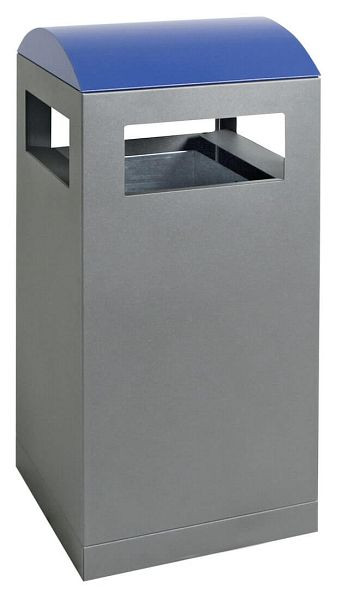 stumpf afvalscheiding A³, antracietgrijs / 5010, verzinkte binnenemmer, 90 liter, 650-090-0-2-510