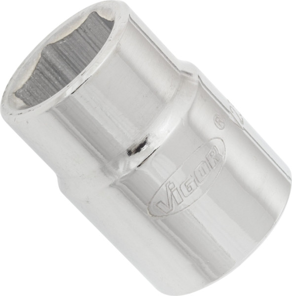 VIGOR dopsleutelinzet, hol vierkant 20 mm (3/4 inch), buitenzeskantprofiel, 22 mm, V2325N