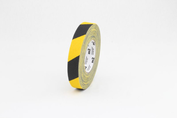 m2 antislipbekleding Vervormbare zwart/gele rol 25mmx18,3m, M2WR025183