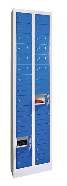 Pavoy Kleinfachschrank 1950/200/460, Zylinderschloss, 2 x 15 Fächer, Türen mit Etikettenhalter, 21228-046-015-735512