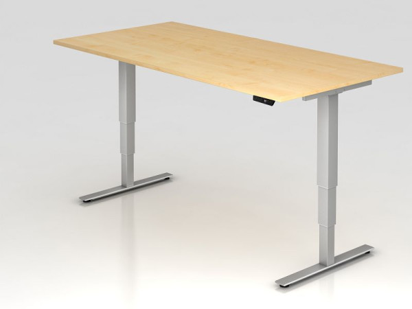 Hammerbacher elektrisch zit-sta bureau 200x100cm esdoorn, werkhoogte 63,5 -128,5 cm, VXDSM2E/3/S