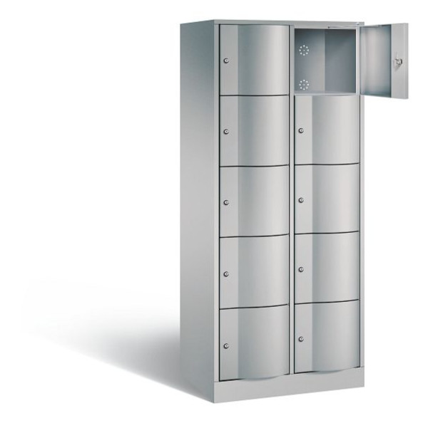 C+P lockerkast Resisto, H1950xW772xD540mm, kleur: wit aluminium, 8570-272 S10164