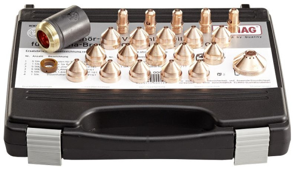 ELMAG accessoire- en slijtdelenset voor plasmatoorts CP162C MAR (20-130 ampère) voor PLASMA SOUND PC 130/T, 00058