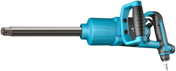 HAZET slagmoersleutel, extra lange spindel, maximaal loskoppel: 3400 Nm, volvierkant 25 mm (1 inch), direct hamermechanisme, 9014P-1