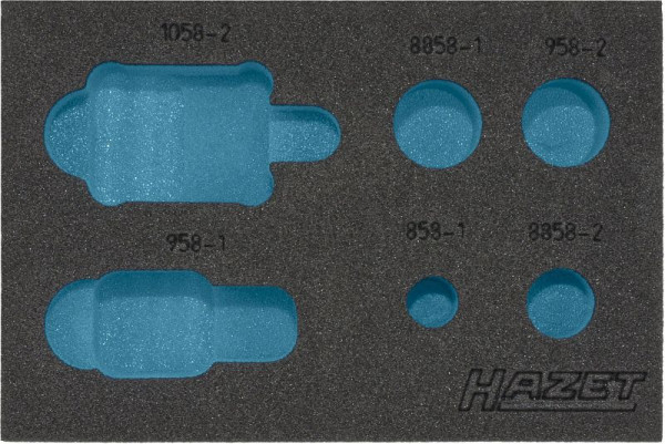 Hazet 2-componenten zachtschuiminleg, voor 163-217/6, 958 N/6, afmetingen / lengte: 172 mm x 114 mm, 163-217L