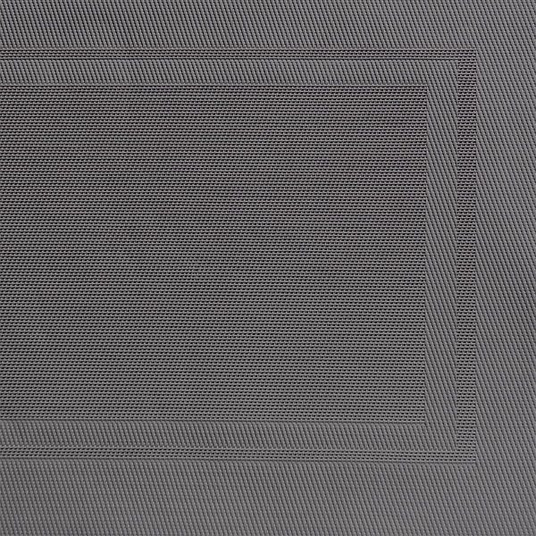 APS placemat, 45 x 33 cm, PVC, fijn lint, kleur: FRAMES grijs, VE 6 stuks, 60540