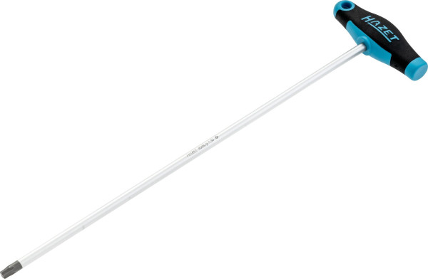 Hazet schroevendraaier, met T-greep, Inside TORX® profiel, T30, extra lange versie, rond blad, 828LG-T30