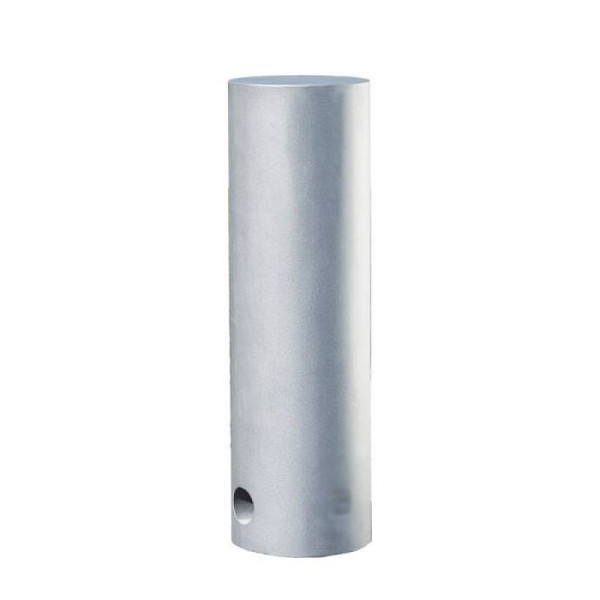 Stone HGS stijl tuinpaal -Zetes-, afneembaar met 3p technologie, (hexagonaal slot), inclusief bodemhuls, RAL 9005 diepzwart, 25086-07