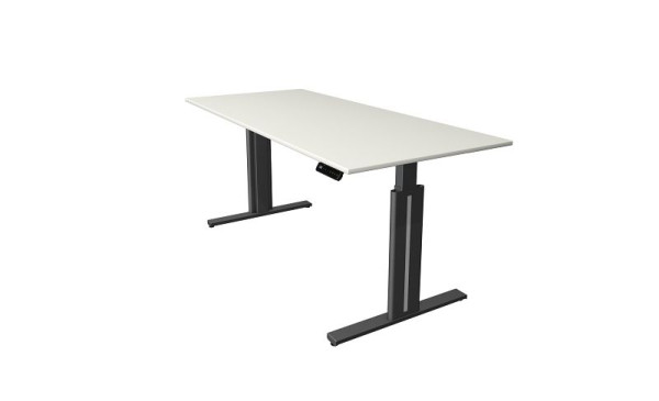 Kerkmann zit-statafel B 1800 x D 800 mm, elektrisch in hoogte verstelbaar van 720-1200 mm, geheugenfunctie, 4 hoogtes, wit, 10323710