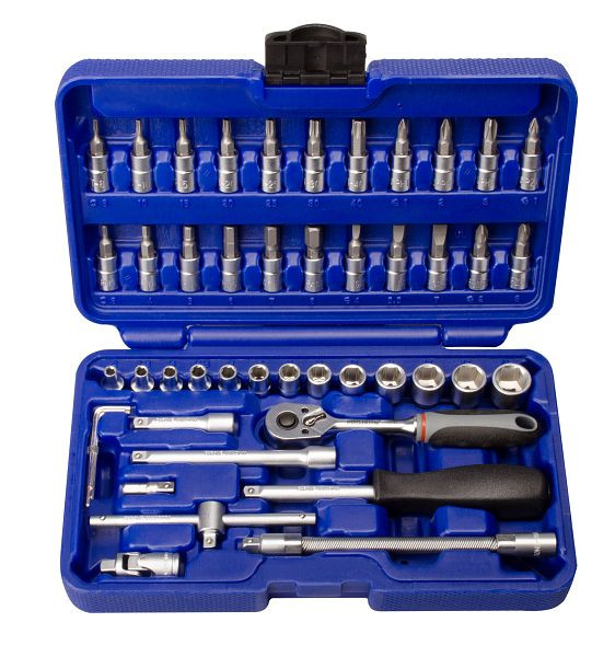 Projahn 1/4" dopsleutelset 2 46 delig proficraft, 8652